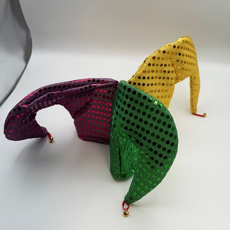 Mardi Gras Sequin Jester Hats 100% polyester