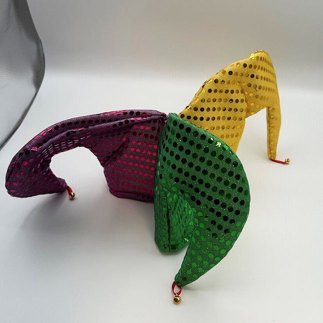 Mardi Gras Sequin Jester Hats 100% polyester