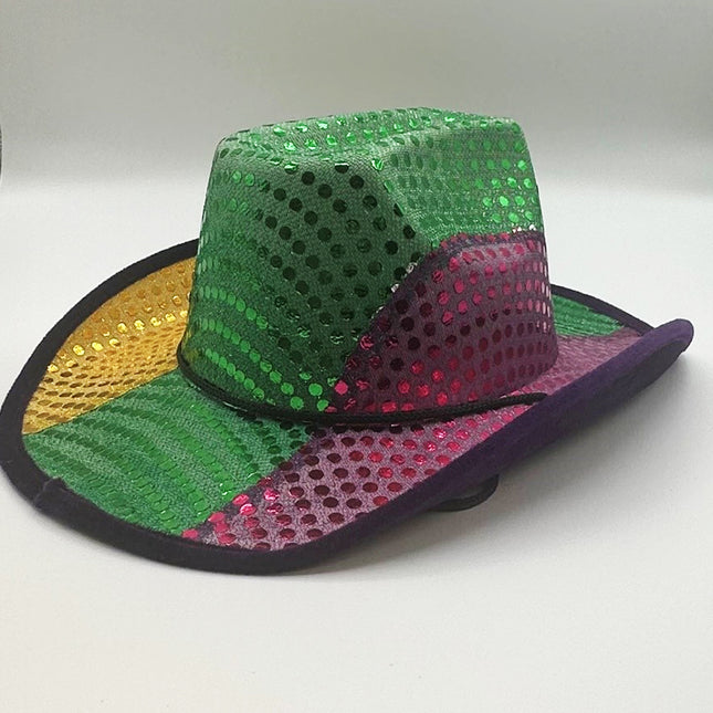 Mardi Gras cowboy hat