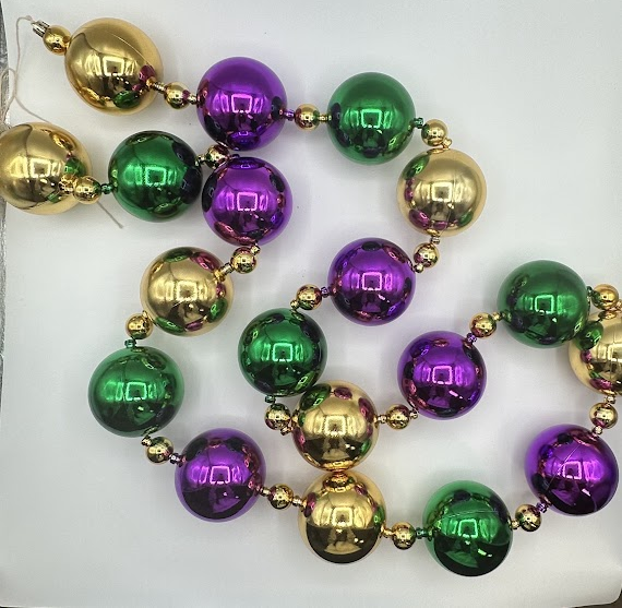 2 meter ball garland 19 pcs- 3 in ppg- shinny