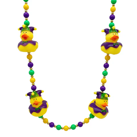 42" MardiGrasJesterRubber DuckMardi GrasBeads