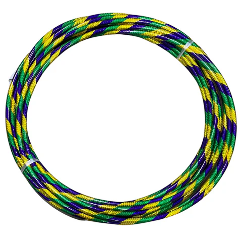 48" Hula Hoop - Purple, Green and Gold Glitter