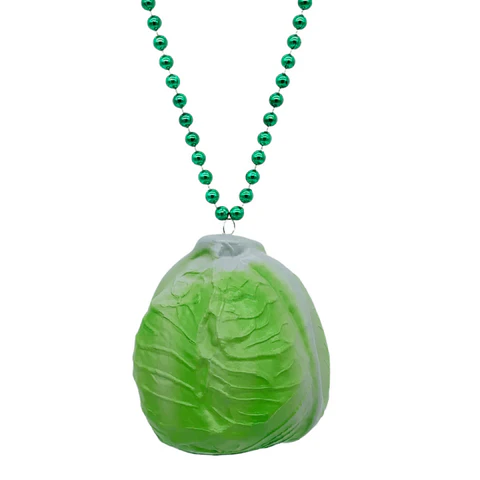 36" 10mm Metallic Green with Cabbage